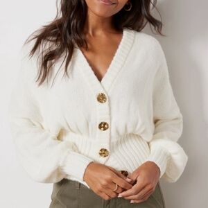 Anthropologie Farm Rio Knit Cardigan Sweater Large